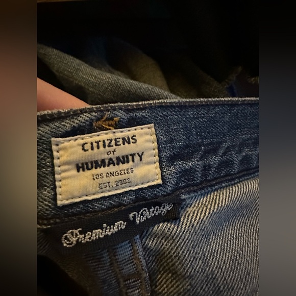 CITIZENS OF HUMANITY LIYA HI-LO HEM CLASSIC FIT JEANS size 25 style 1620C-749 - Picture 3 of 9